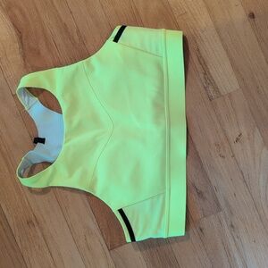 Neon Yellow Sports Bra